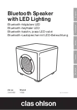 Предварительный просмотр 1 страницы Clas Ohlson Y630 Instruction Manual