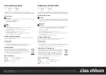 Preview for 2 page of Clas Ohlson ZK6023F Quick Start Manual