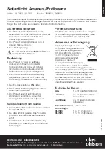 Preview for 5 page of Clas Ohlson ZK8054 Instruction Manual