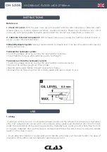 Preview for 8 page of CLAS OH 5304 Manual