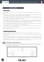 Предварительный просмотр 12 страницы CLAS PE 2000 Manual