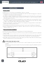 Предварительный просмотр 36 страницы CLAS PE 2000 Manual