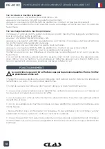 Предварительный просмотр 18 страницы CLAS PE 4002 Manual