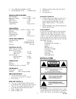 Предварительный просмотр 3 страницы Class Connection VC-24 User Manual