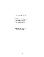 Preview for 15 page of Classe Audio C-151 Owner'S Manual