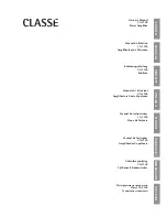 Preview for 1 page of Classe Audio CA-5100 Owner'S Manual