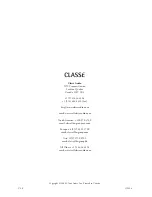 Preview for 84 page of Classe Audio CDT-300 Owner'S Manual