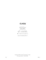 Preview for 74 page of Classe Audio CP-500 Manual