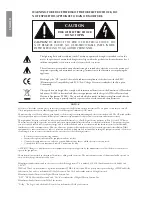 Preview for 2 page of Classe Audio SSP-600 Owner'S Manual