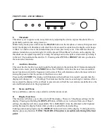 Preview for 8 page of Classe Audio TUNER ONE Owner'S Manual