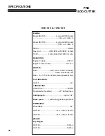 Preview for 18 page of Classen PRO HSC18A5 Operator'S And Safety Manual