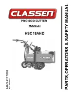 Classen PRO HSC18AHD Operator'S And Safety Manual preview