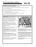 Preview for 12 page of Classen PRO Stand-Aer SA-30 Operator'S Manual