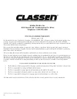 Preview for 12 page of Classen SC-12/5.5 Operator'S & Parts Manual