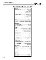 Preview for 16 page of Classen SC-18A/5.5 Operator'S And Safety Manual