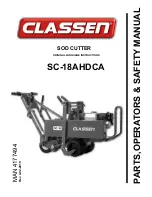 Предварительный просмотр 1 страницы Classen SC-18AHD Operator'S And Safety Manual