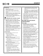 Preview for 31 page of Classen SC-18AHD Operator'S And Safety Manual