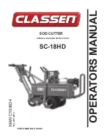 Предварительный просмотр 1 страницы Classen SC-18HD Operator'S Manual