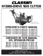 Classen SCH-12 Operator'S Manual & Parts List preview