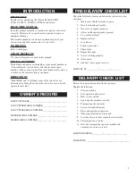 Preview for 3 page of Classen SCH-12 Operator'S Manual & Parts List