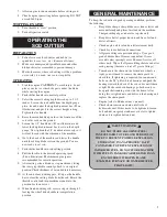 Preview for 5 page of Classen SCH-12 Operator'S Manual & Parts List