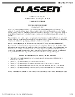 Preview for 19 page of Classen SCHV-12/5.5 Operator'S Manual