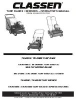 Preview for 1 page of Classen TR-20BE Operator'S Manual