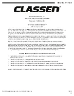 Preview for 21 page of Classen TR-20BE Operator'S Manual