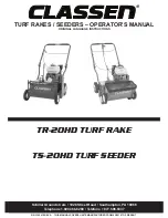 Classen TR-20HD Operator'S Manual preview