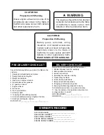 Preview for 2 page of Classen TRS-20H Operator'S Manual