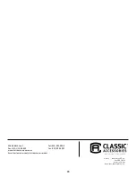 Предварительный просмотр 23 страницы Classic Accessories 52-086-010401-00 Manual