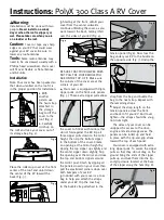 Classic Accessories PolyX 300 Instructions preview