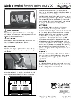 Preview for 2 page of Classic Accessories Quadgear Extreme UTV Rear Window Instructions