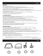 Preview for 2 page of Classic Brands 138-071-5155 Owner'S Manual & Assembly Instructions