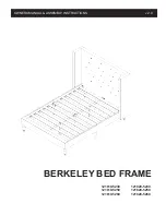 Предварительный просмотр 1 страницы Classic Brands BERKELEY BED FRAME Owner'S Manual & Assembly Instructions