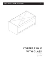 Предварительный просмотр 1 страницы Classic Brands Coffee Table 102-005-100 Owner'S Manual & Assembly Instructions