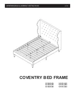 Classic Brands COVENTRY BED FRAME Owner'S Manual & Assembly Instructions предпросмотр