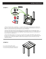 Предварительный просмотр 3 страницы Classic Brands END TABLE 150-042-201 Owner'S Manual & Assembly Instructions