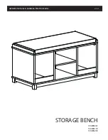 Classic Brands STORAGE BENCH 100-008-001 Owner'S Manual & Assembly Instructions предпросмотр