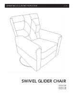 Предварительный просмотр 1 страницы Classic Brands SWIVEL GLIDER CHAIR 127-023-1256 Owner'S Manual & Assembly Instructions