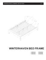 Classic Brands WINTERHAVEN BED FRAME Owner'S Manual & Assembly Instructions предпросмотр