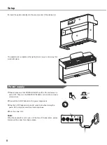 Предварительный просмотр 8 страницы Classic Cantabile DP-300 User Manual