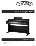 Preview for 1 page of Classic Cantabile DP-A 410 User Manual