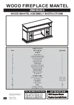 Предварительный просмотр 2 страницы Classic Flame 26MM2209 Instruction Manual Enclosed