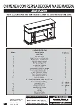 Предварительный просмотр 9 страницы Classic Flame 26MM2209 Instruction Manual Enclosed