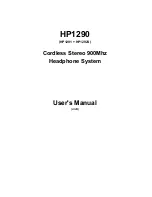 Предварительный просмотр 1 страницы Classic Tech Development HP1291 User Manual