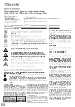 Preview for 14 page of Classic Energy Bloc Series Operating Instructions Manual