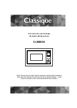 Preview for 1 page of Classique CLM28GK User Manual