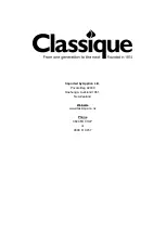 Предварительный просмотр 24 страницы Classique CLO64XLSS User Manual