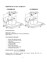 Предварительный просмотр 7 страницы Classique CLRH60BLSS User Manual